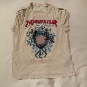 Zadig & Voltaire KCream Graphic Short Sleeve Tee